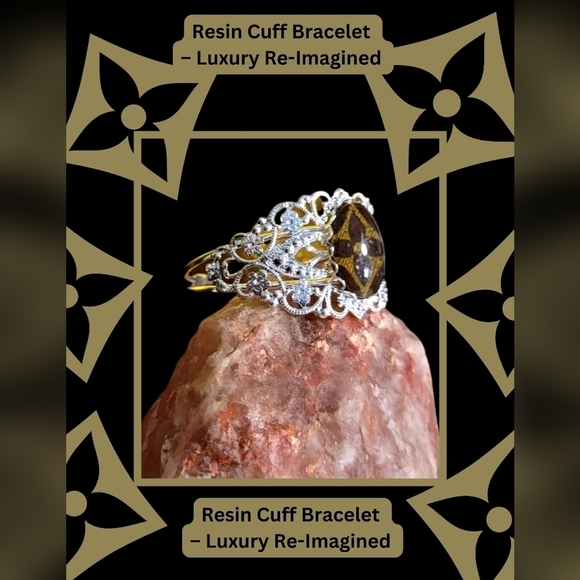 New Handmade Resin Cuff Bracelet β Luxury Re-Imagined - Picture 5 of 7